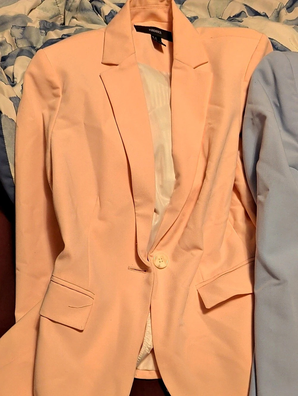 2 For 1 Forever 21 Women's Blazer Jacket Pink & Blue